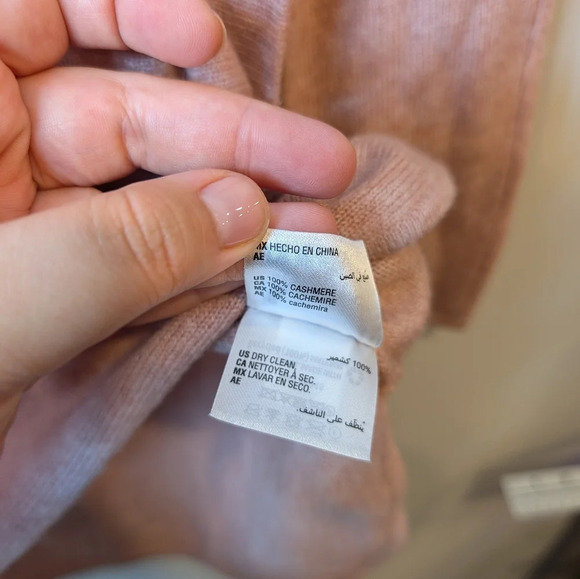 Cashmere Charter Club Luxury XS Pink Boat Neck  100% Cashmere Sweater Tunic - Picture 9 of 11